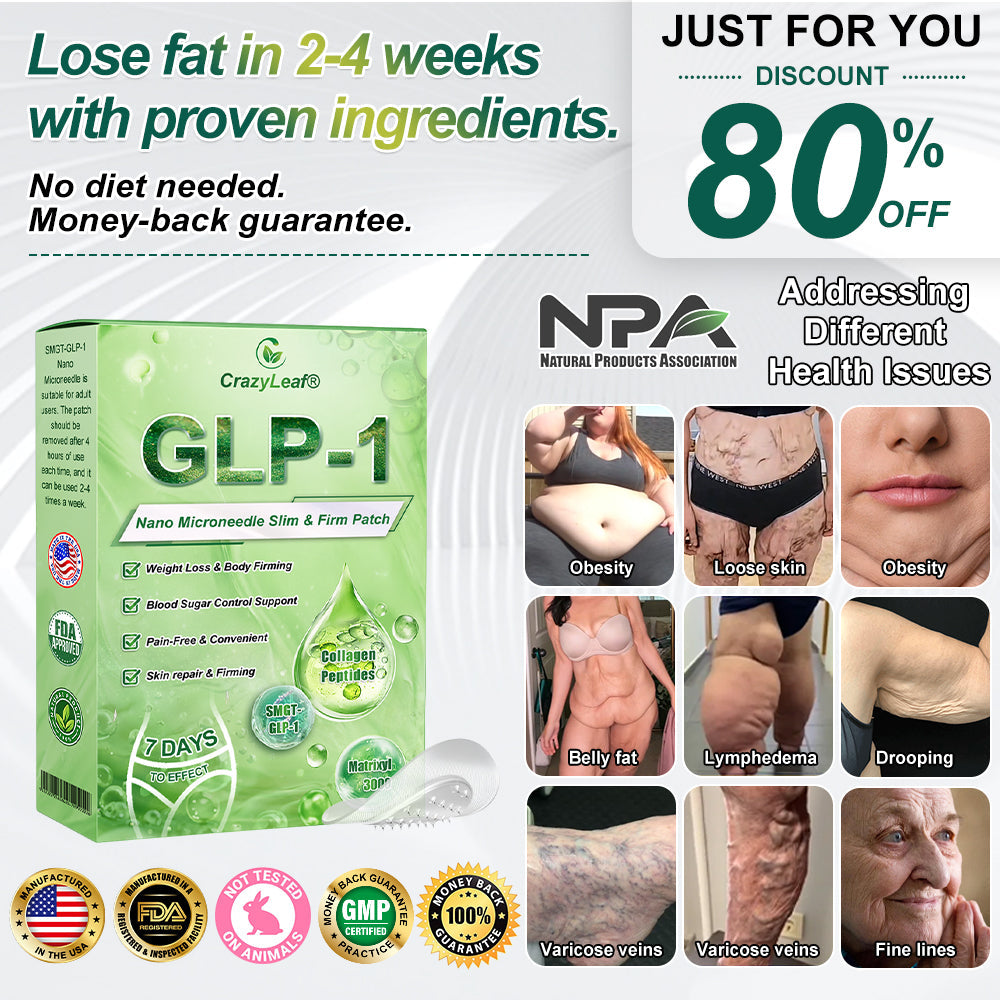One last chance! CrazyLeaf® SMGT-GLP-1 Nano Microneedle Patch — Grab this lucky find at 70% OFF! 🔥 ✅ 180-day money-back guarantee ✈️ Free air shipping!