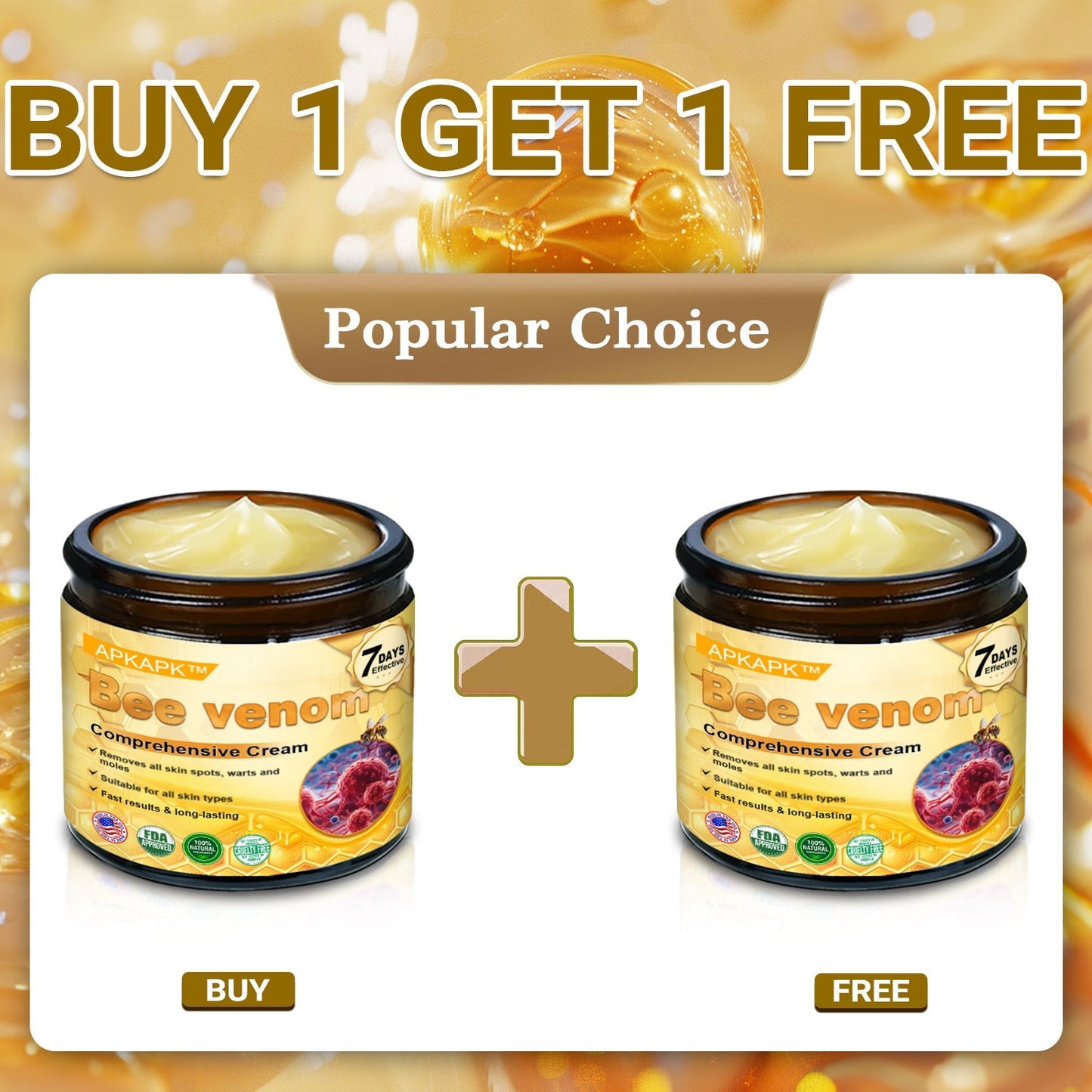 šššš Official Store Made and Shipped from USA ⨠APKAPKĀ® Bee venom Comprehensive Cream with Collagen & Matrixyl 3000|Obesityš„ Sagging Skin, Fine Lines, Loss of Firmness, Flat Bust, Drooping Hips, and More