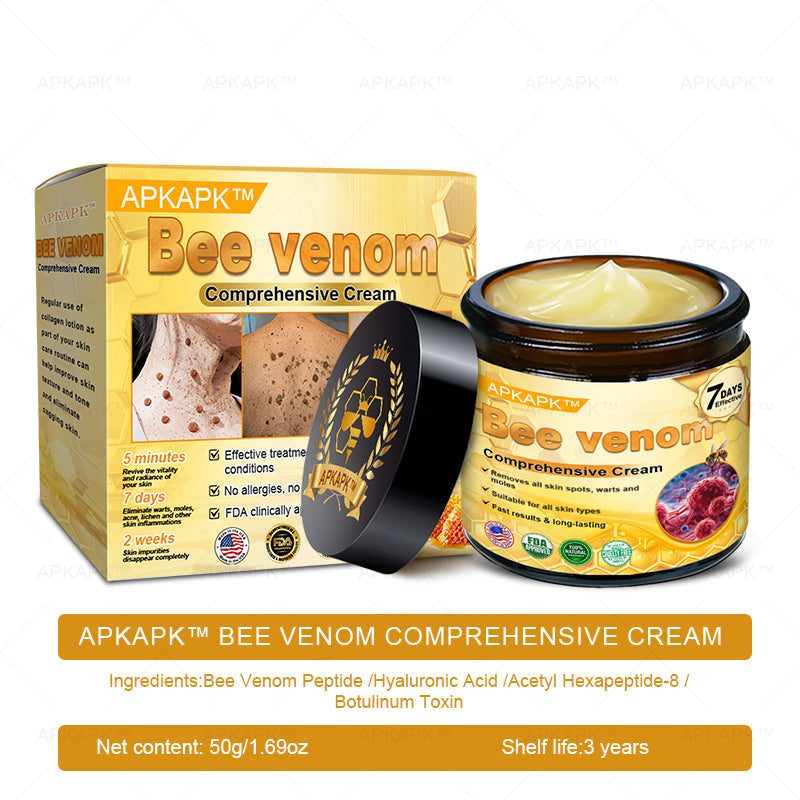 👨‍⚕️𝐌𝐇𝐑𝐀 Official Store Made and Shipped from USA ✨  APKAPK® Bee venom Comprehensive Cream with Collagen & Matrixyl 3000|Obesity🔥 Sagging Skin, Fine Lines, Loss of Firmness, Flat Bust, Drooping Hips, and More